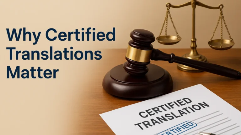 Why Certified Translations Matter