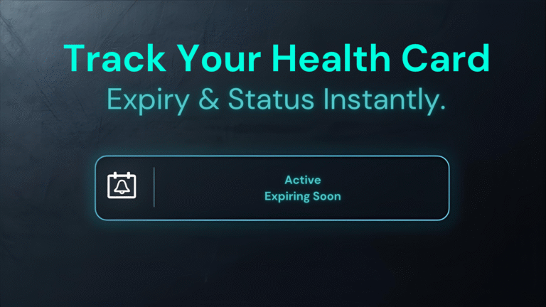 User checking hukoomi health card expiry status and validity on the official hukoomi portal dashboard